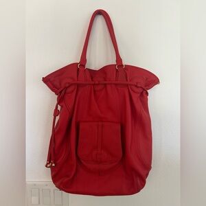 Isaac Mizrahi Vibrant Red Tote Bag